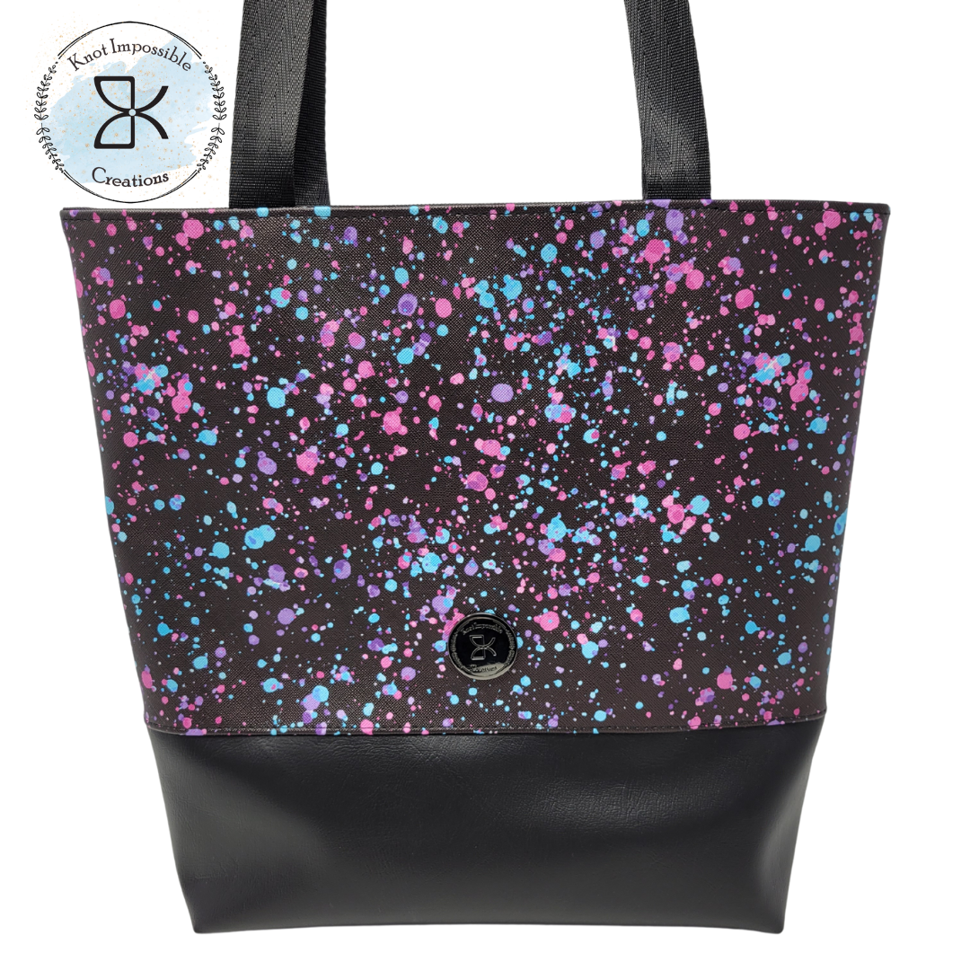 Paint Splatter KISS Tote