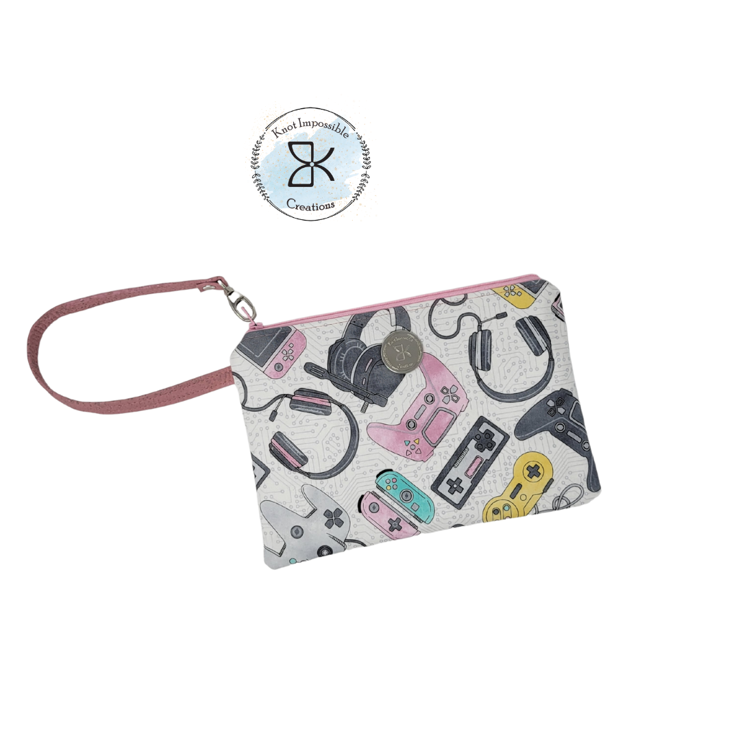 Pink Gamer Carina Wristlet